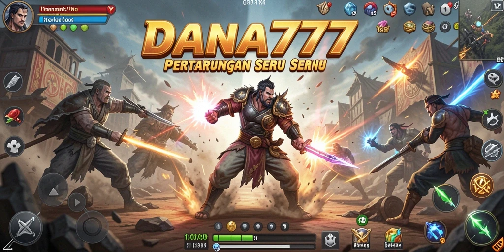 Tangkapan layar utama DANA777 menampilkan aksi pertarungan yang mendebarkan.