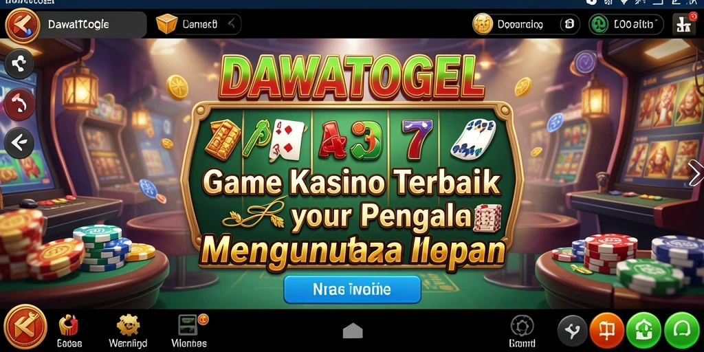 Screenshot DAWATOGEL menunjukkan gameplay kasino yang seru dan interaktif.