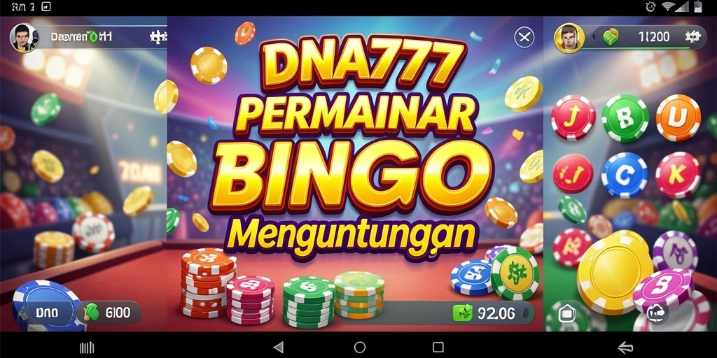 Tampilan menarik dari gameplay Bingo di DNA777.