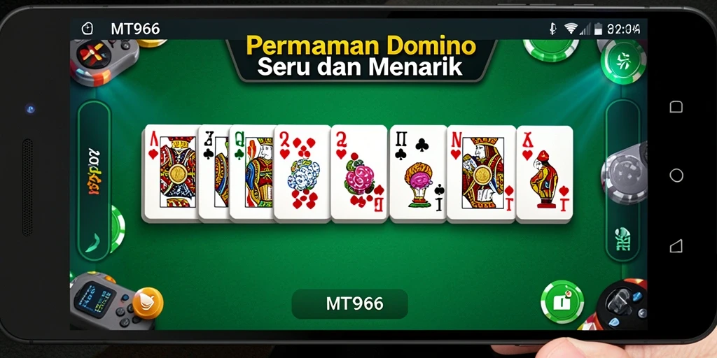 Tampilan gameplay Domino yang mendebarkan dan seru.