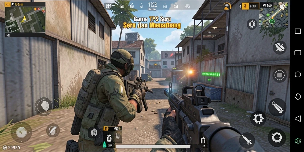 Tampilan gameplay seru di PP123 yang menantang.
