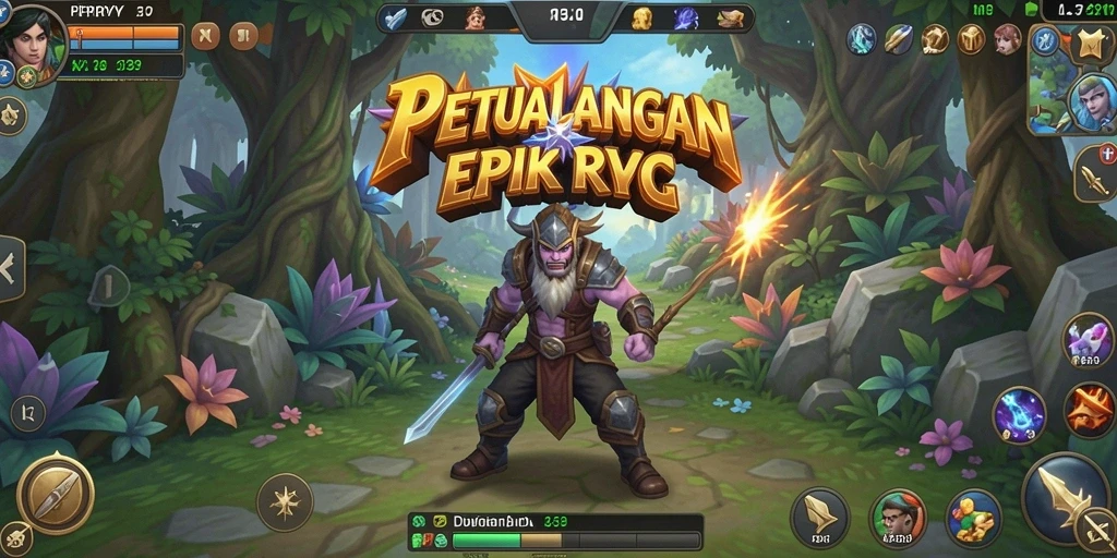Tampilan gameplay PPRRYY yang memukau dan penuh aksi RPG.