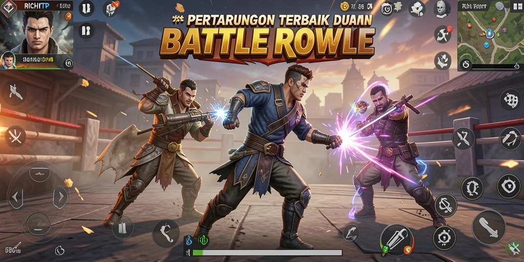 Tampilan gameplay RICHRTP dengan aksi Battle Royale yang seru.