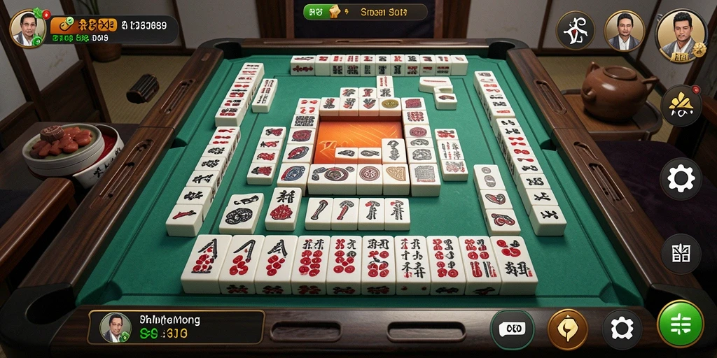 Tampilan screenshot utama RR89 menampilkan gameplay seru Mahjong yang menantang.