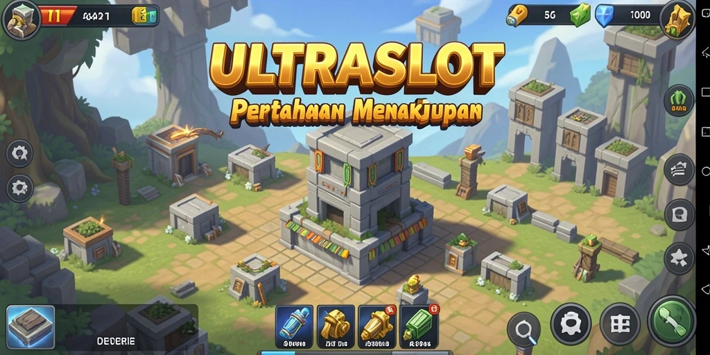 Gameplay ULTRASLOT yang menegangkan dalam Tower Defense.