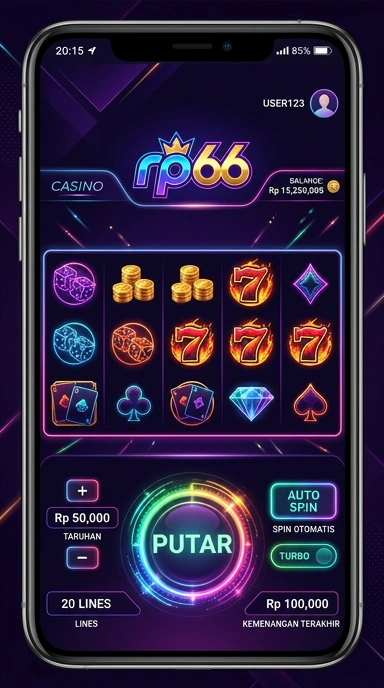 Ilustrasi aplikasi yang dapat diunduh di platform rp66.